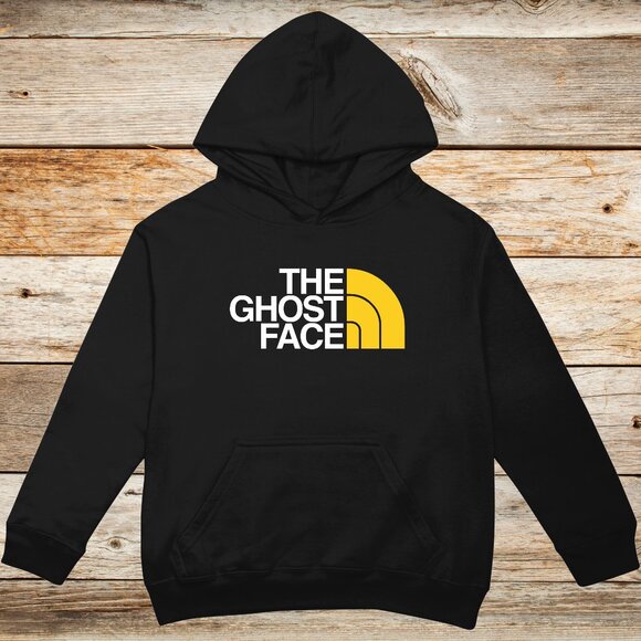 The Ghost Face Parody Unisex Hoodie - 90s Hip Hop Heavy Pullover Sweatshirt NEW - Picture 3 of 5